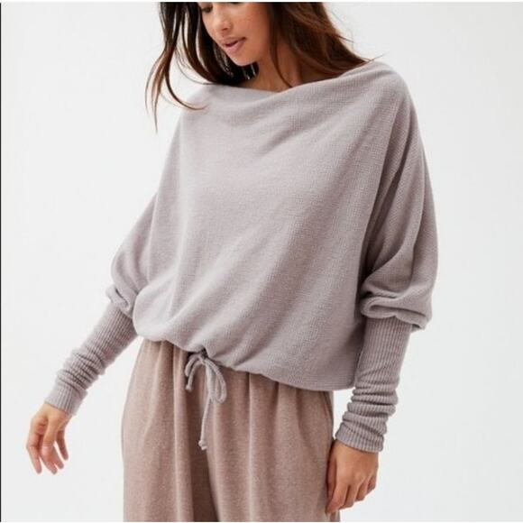 Urban Outfitters Out From Under Nikki Cozy Cowl Neck Top Long Sleeve Thermal S - Picture 1 of 6